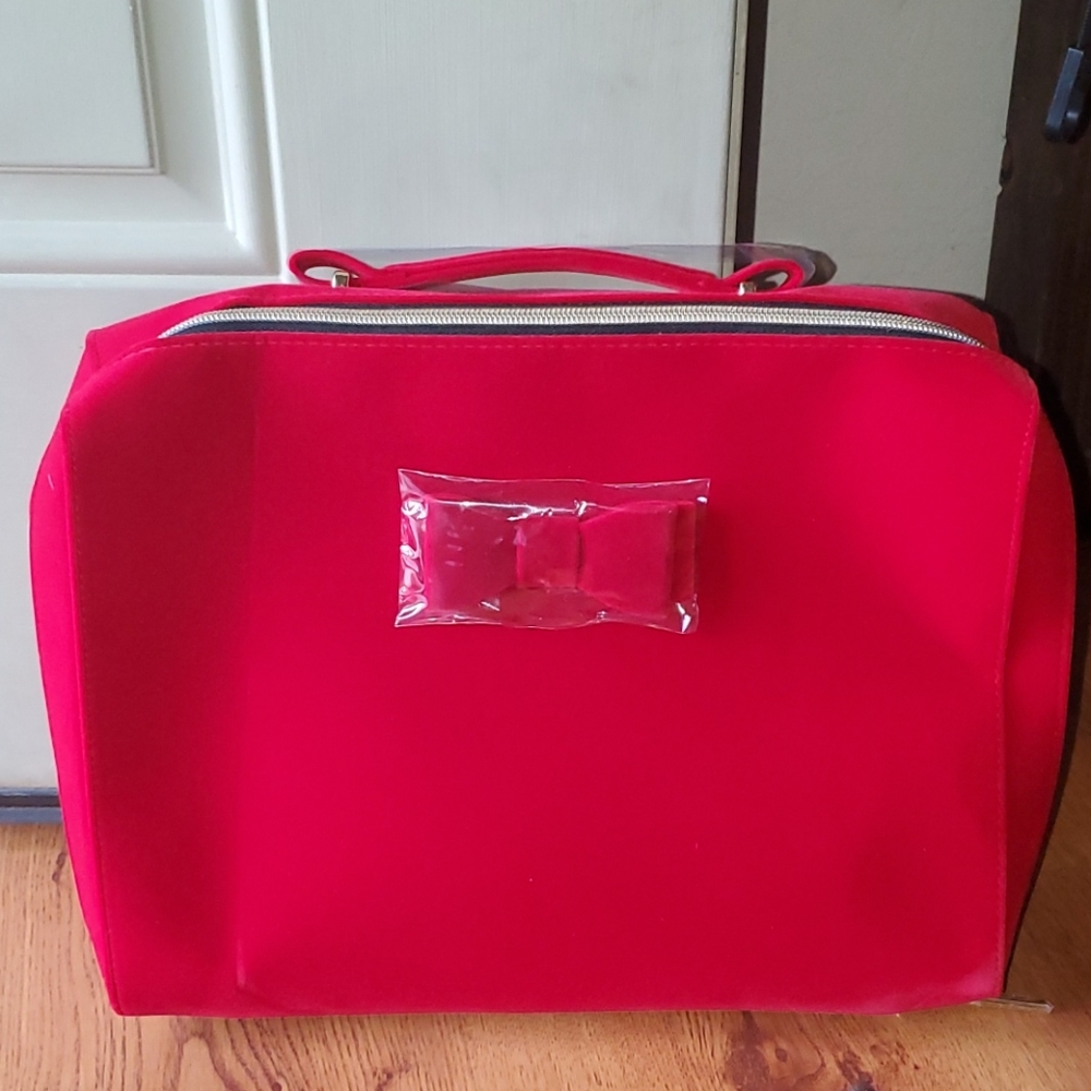 Estee Lauder red makeup bag brand new